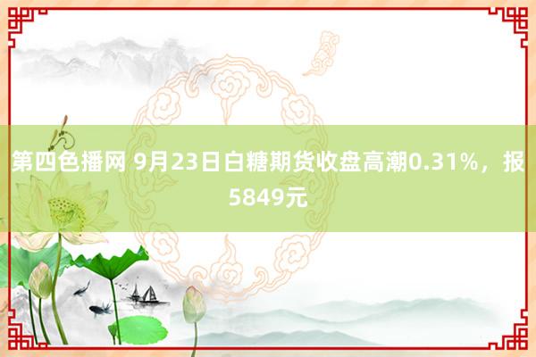 第四色播网 9月23日白糖期货收盘高潮0.31%，报5849元