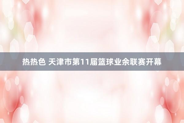 热热色 天津市第11届篮球业余联赛开幕