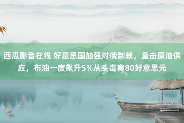 西瓜影音在线 好意思国加强对俄制裁，直击原油供应，布油一度飙升5%从头毒害80好意思元