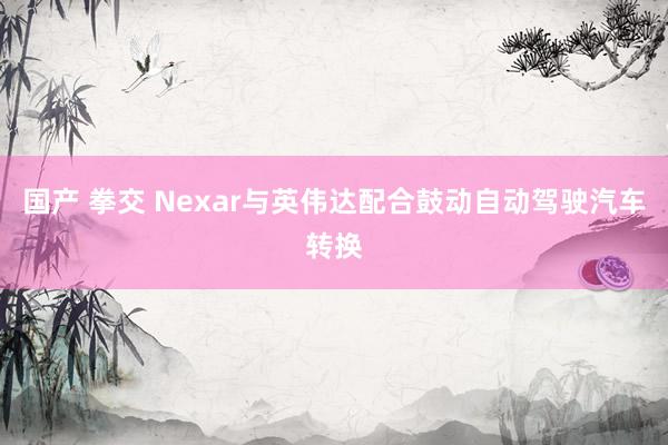 国产 拳交 Nexar与英伟达配合鼓动自动驾驶汽车转换