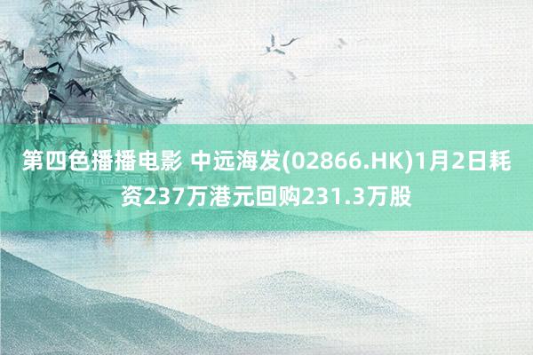 第四色播播电影 中远海发(02866.HK)1月2日耗资237万港元回购231.3万股