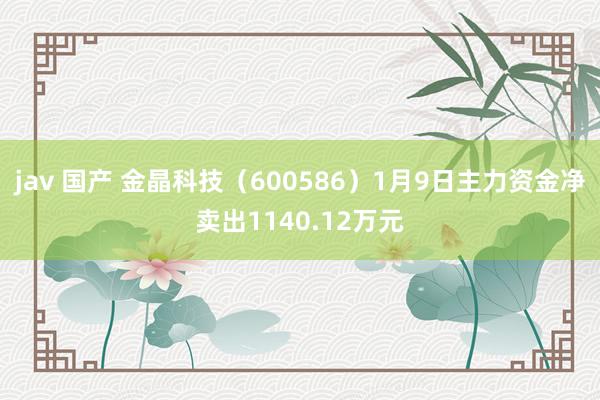 jav 国产 金晶科技（600586）1月9日主力资金净卖出1140.12万元
