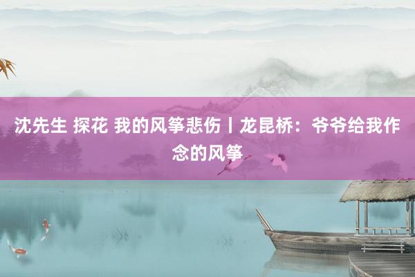 沈先生 探花 我的风筝悲伤丨龙昆桥：爷爷给我作念的风筝
