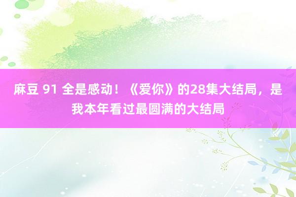 麻豆 91 全是感动！《爱你》的28集大结局，是我本年看过最圆满的大结局