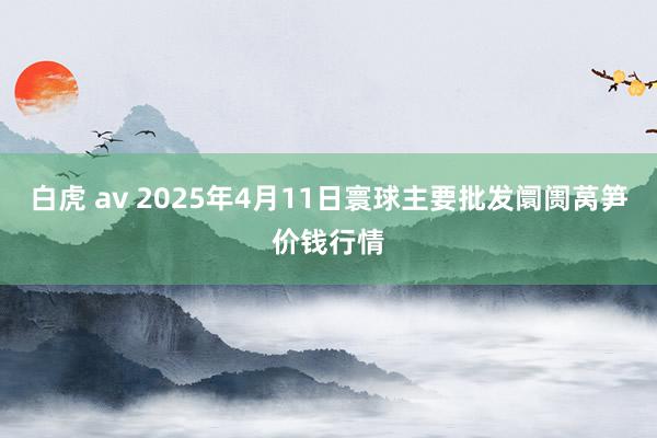 白虎 av 2025年4月11日寰球主要批发阛阓莴笋价钱行情
