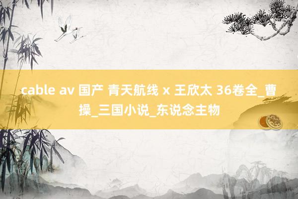 cable av 国产 青天航线 x 王欣太 36卷全_曹操_三国小说_东说念主物