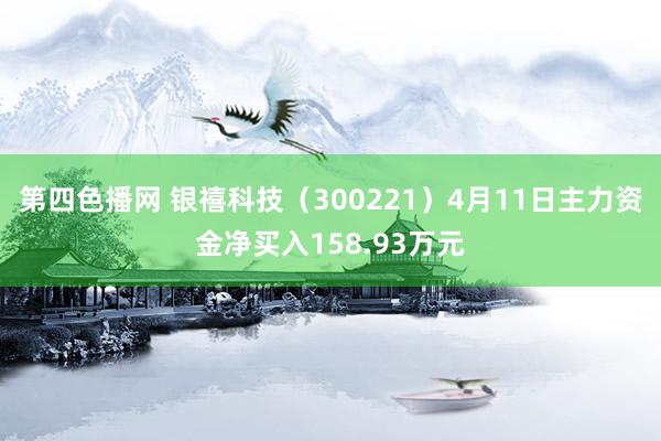 第四色播网 银禧科技（300221）4月11日主力资金净买入158.93万元